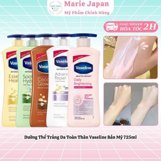 Dưỡng thể trắng da toàn thân Vaseline bản Mỹ 725ml 