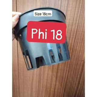 Chậu nhựa trồng lan đen phi 12 đến phi 18