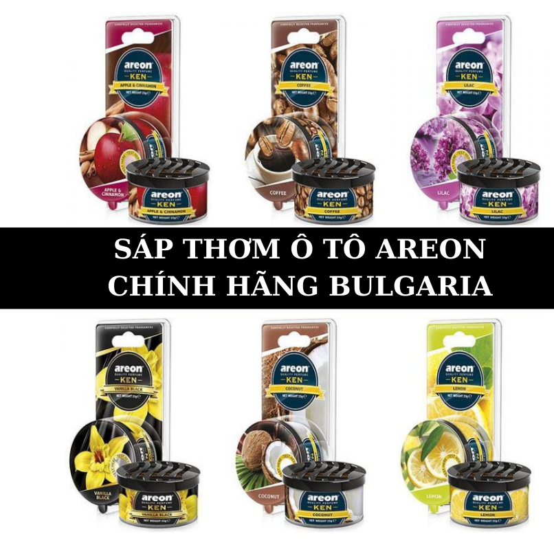 Sáp Thơm AREON - Nước Hoa ô Tô AREON Khử Mùi Xe Hơi Cao Cấp Chính Hãng Nhập Khẩu Bulgaria SASASHOP