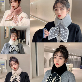  Khăn quàng choàng cổ nữ mùa đông LAGU len lông cừu choàng cổ đính charm đẹp giữ ấm đủ màu trơn chấm bi đen đỏ be hồng 