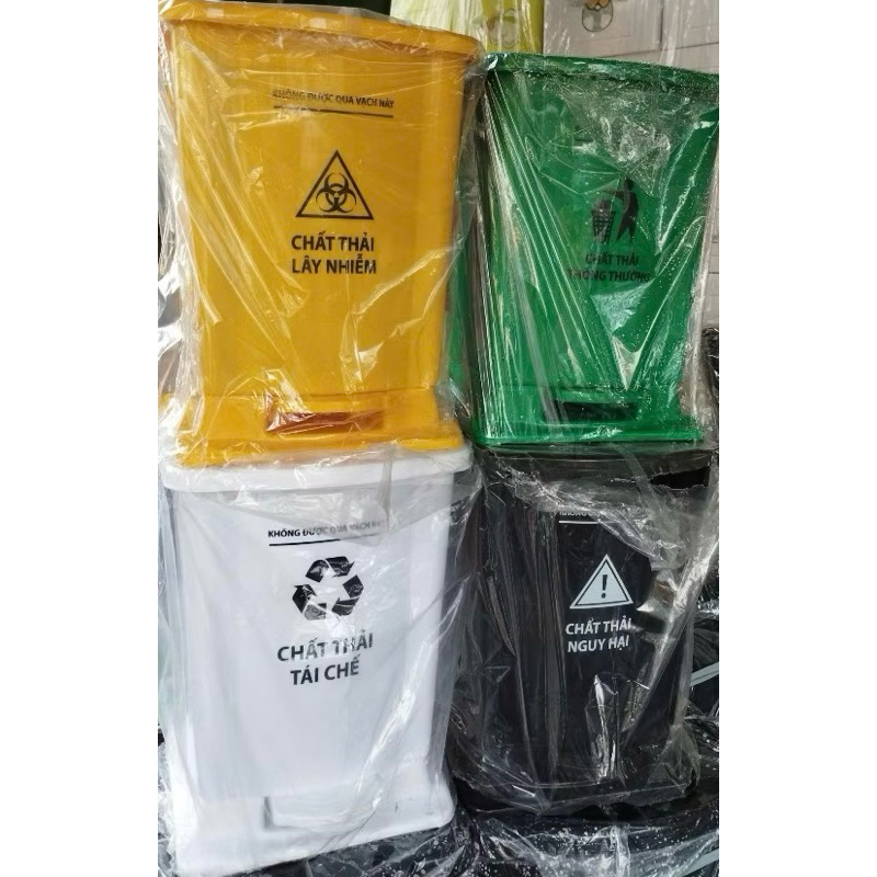 Thùng rác nhựa đạp y tế 15L -25L Duy Tân