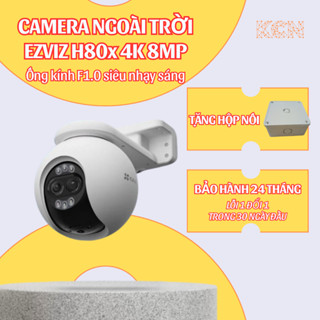  EZVIZ H80x 4K 8MP Siêu nhạy ánh sáng Camera 360° AI nhận diện người ghi hình 4K đàm thoại 2 chiều 