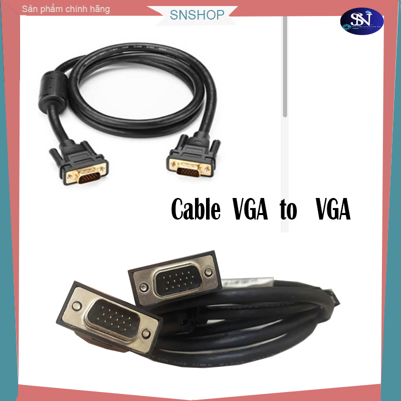 Dây cable VGA to VGA Zin Dell 1.5m