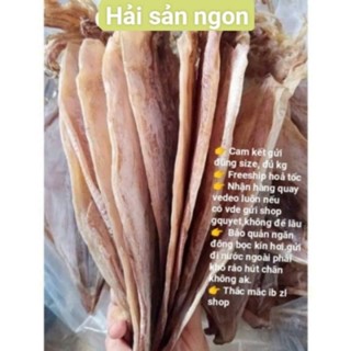 {500g-1kg} Mực Khô câu Vân Đồn loại to Dày Mình siêu ngọt như hình