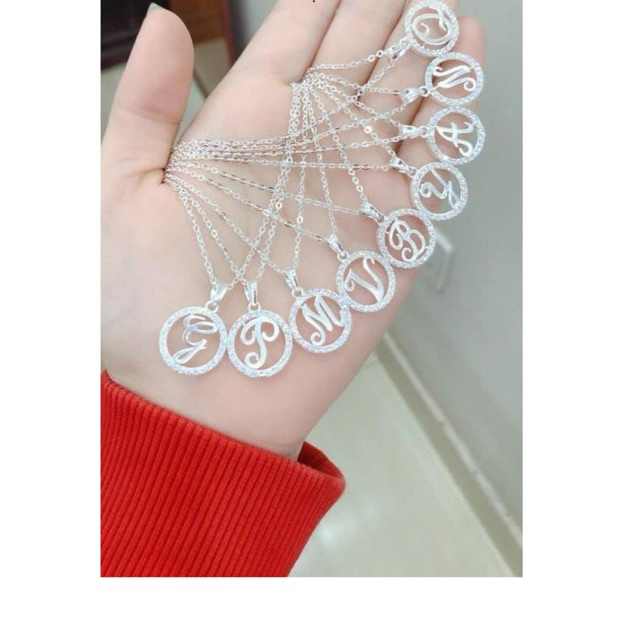 Dây chuyền chữ cái, ý nghĩ vô cùng mã UU471 bạc ta nguyên chất