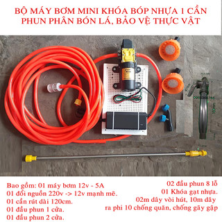 Bộ máy bơm tưới lan, phun thuốc