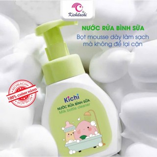 Nước rửa bình sữa Thảo Dược KICHI BABY, rửa sạch rau củ, đồ chơi cho bé