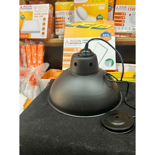 Chao đèn thả trang trí inox D350 kèm bát treo đèn
