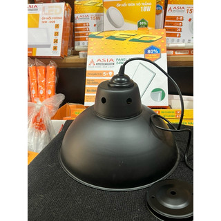 Chao đèn thả trang trí inox D350 kèm bát treo đèn