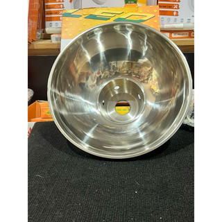Chao đèn thả trang trí inox D350 kèm bát treo đèn