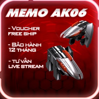 Nút bấm chơi game điện thoại MEMO AK06 gaming nút bắn cơ hỗ trợ chơi game 4 ngón ff pubg freefire cod fps top 1
