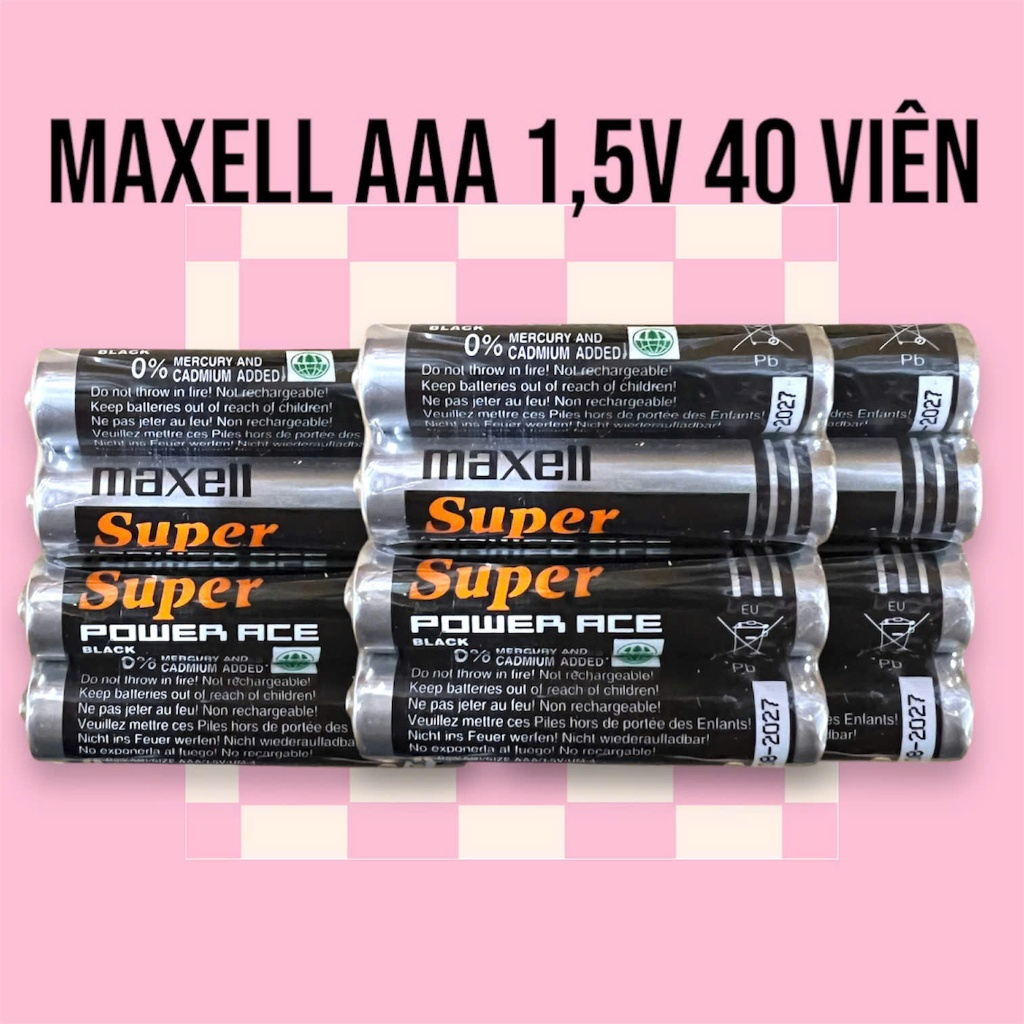 Pin Maxel 3A (AAA) Chính Hãng 40vien