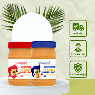 Bơ Đậu Phộng YOGOOD Không Đường Không Muối (eat clean, keto, diet, tiểu đường, gymer)