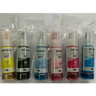 Mực Epson 057 bộ 6 màu cho máy in Epson L8050/ L18050 nhập cho máy in epson L8050  bán nguyên 1 bộ 6 màu hàng nhập khẩu