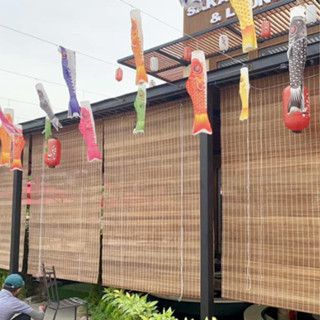  Mành Tre Trúc Hấp Than Hóa Che Nắng Mưa – Rèm Sáo Tre Cửa Sổ Ban Công – Kt 1m 1.2m 1.5m 1.8m,2m 