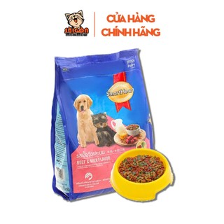 [Combo 5 Gói] Hạt SmartHeart Puppy 400g Cho Cún Con Tập Ăn – Dinh Dưỡng Cao, Hương Vị Bò & Sữa