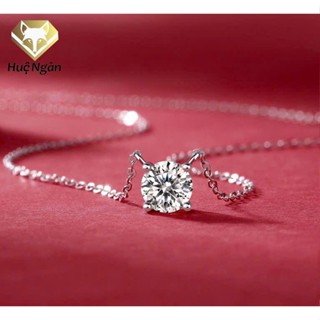 Dây chuyền bạc Ý 925 Huệ Ngân -Hạt đá PP2017