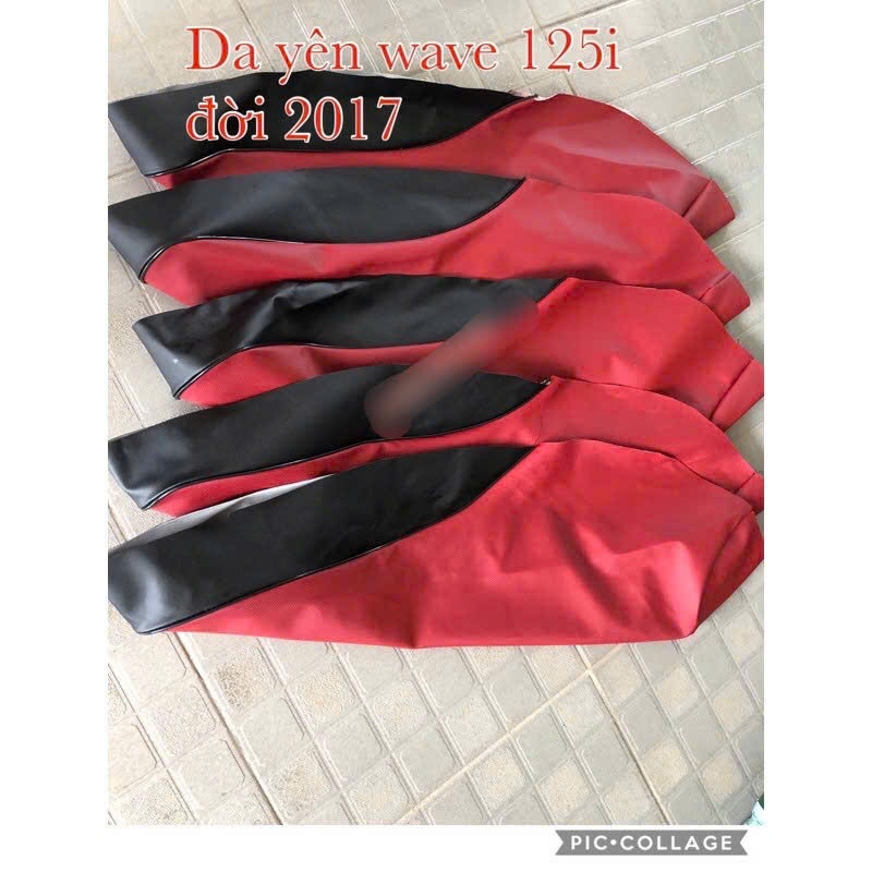 Da yên đỏ đen wave 125i lộp yên -  xe future mập