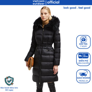 Áo Khoác Măng Tô Nữ MC BOEDIC LONG DOWN JACKET Dáng Dài Cổ Lông Chống Thấm Thời Trang Nữ