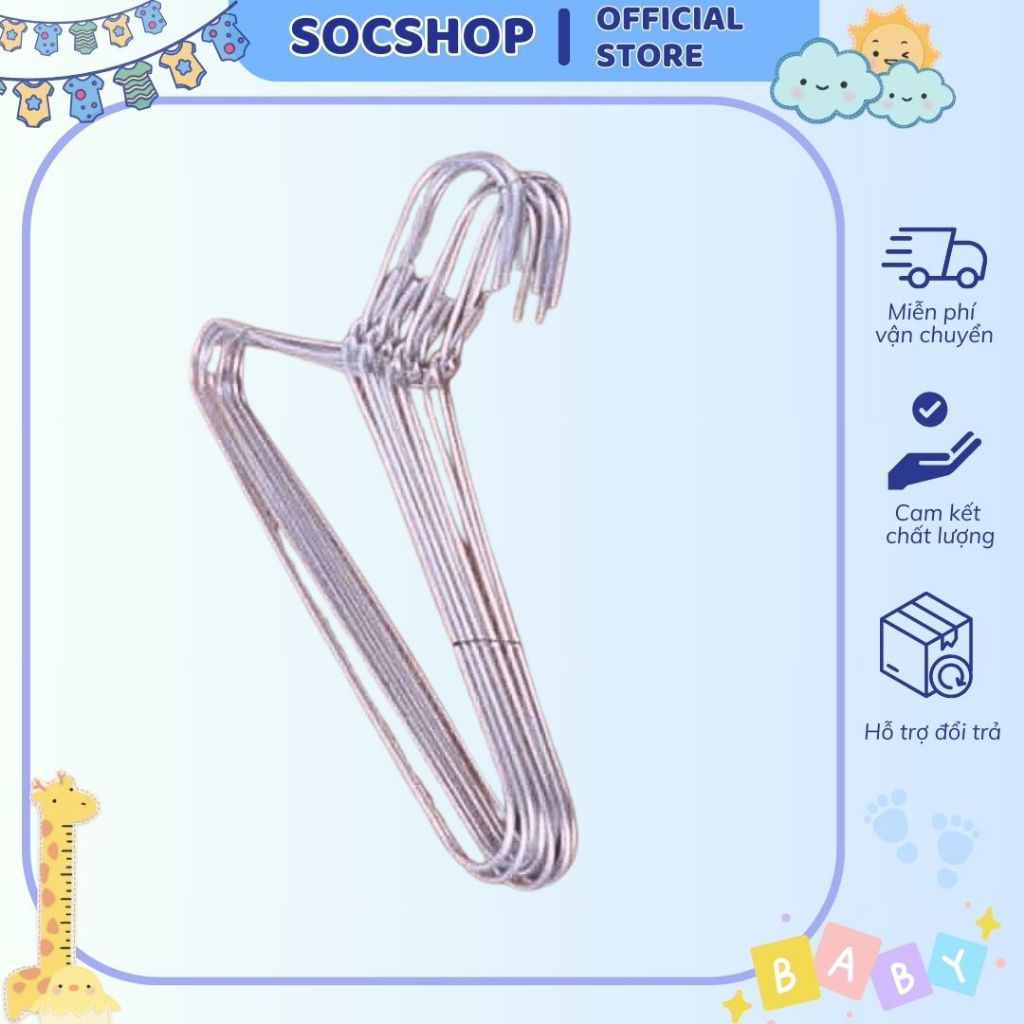 Set Móc quần áo cho bé (10 chiếc)