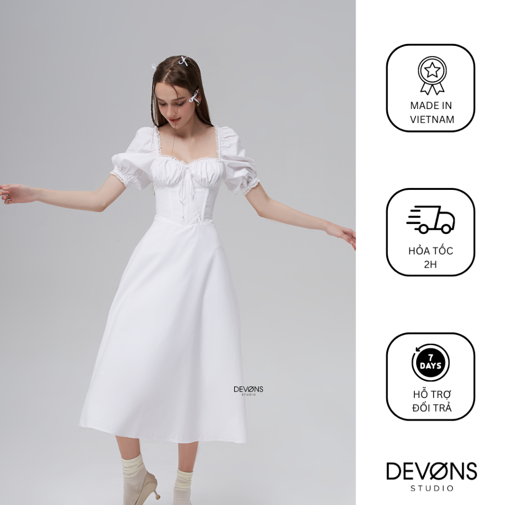 DEVONS STUDIO Váy đầm nữ midi dáng ôm - LAYLA DRESS