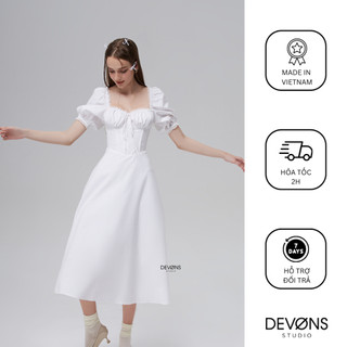 DEVONS STUDIO Váy đầm nữ midi dáng ôm - LAYLA DRESS
