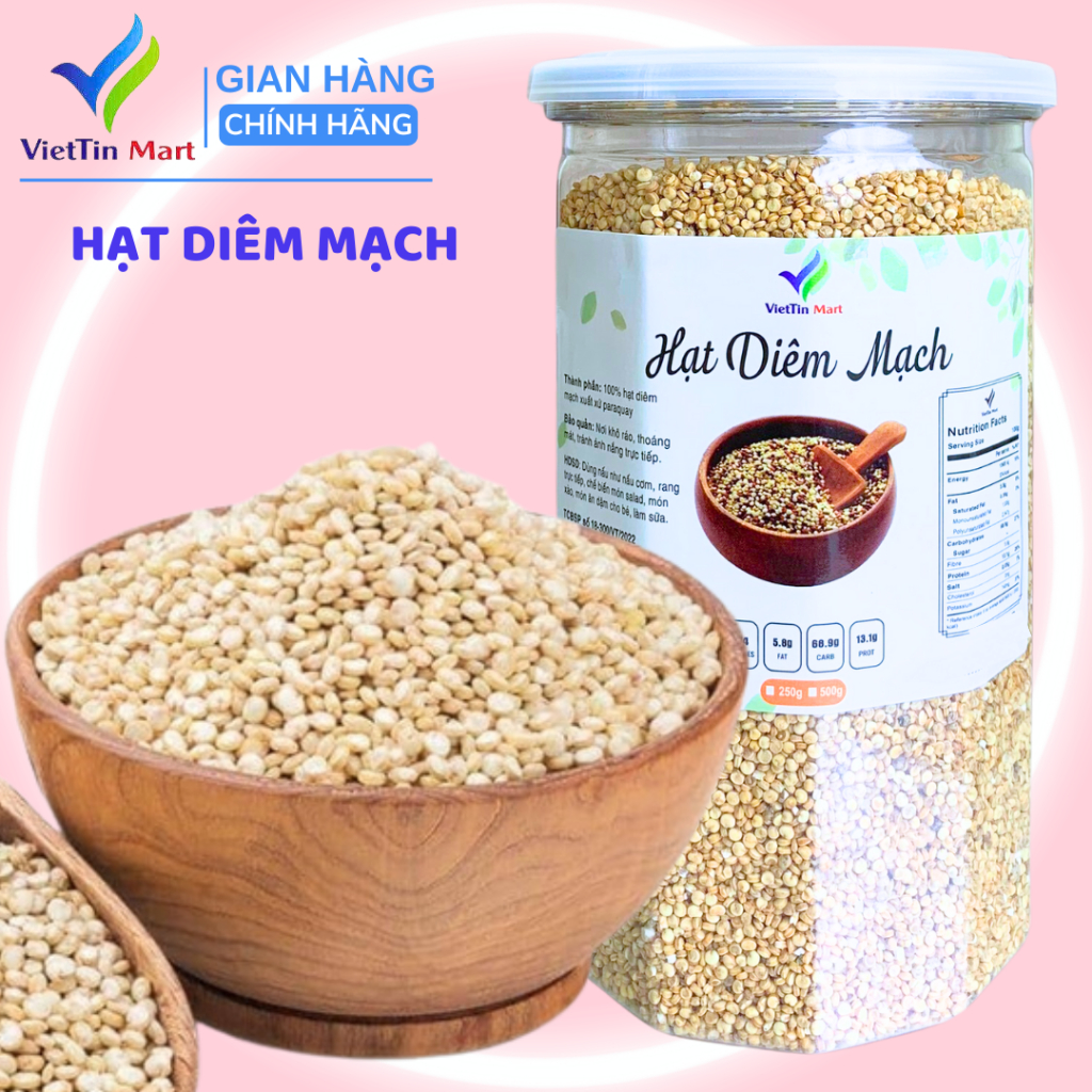 Hạt Diêm Mạch Hữu Cơ Viettin Mart 500g