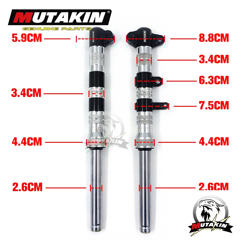 Phuộc trước  MUTAKIN  For Sirius 110cc/50cc / Sirut 110 Jupiter EX135/LC135 4S/EXCITER 2010