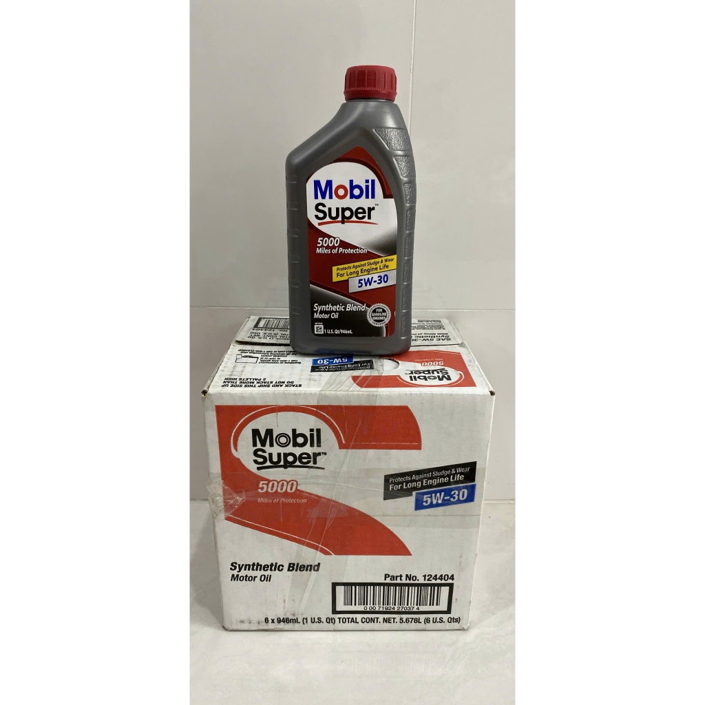 NHỚT MOBIL SUPER 5000 5W-30 946ML (SX TẠI MỸ)