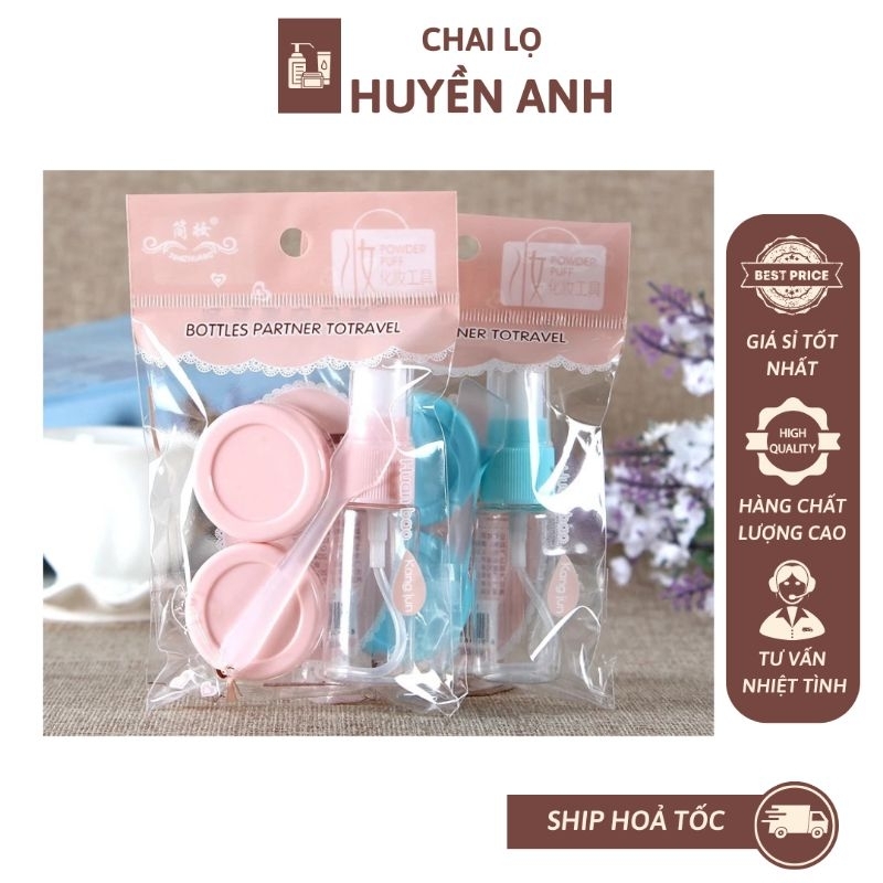 Bộ chiết mỹ phẩm du lịch 4 món