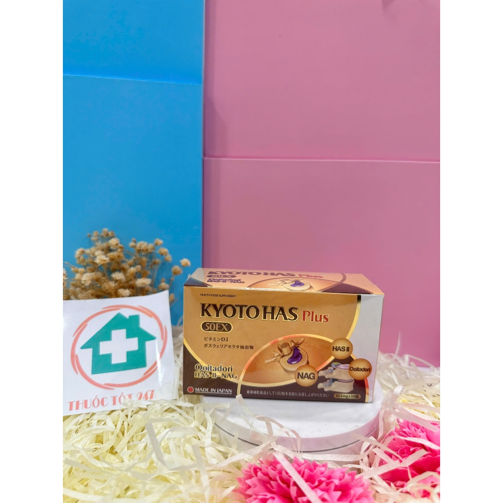 Viên Uống Kyoto Has 50Ex Plus , Kyotohas 50Ex Cải Thiện Tình Trạng Xương Khớp - Hộp 30 Viên