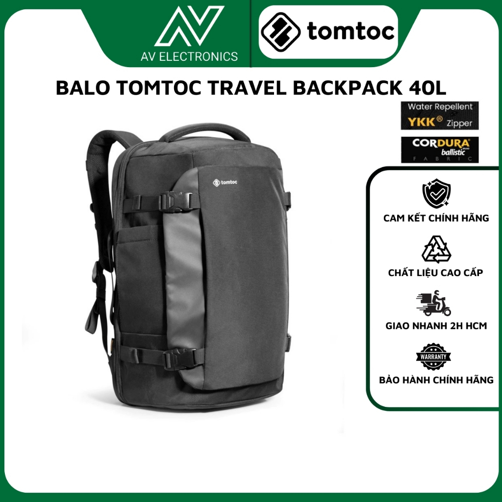 Balo Tomtoc A82-F01D Travel Backpack 40L - HÀNG CHÍNH HÃNG