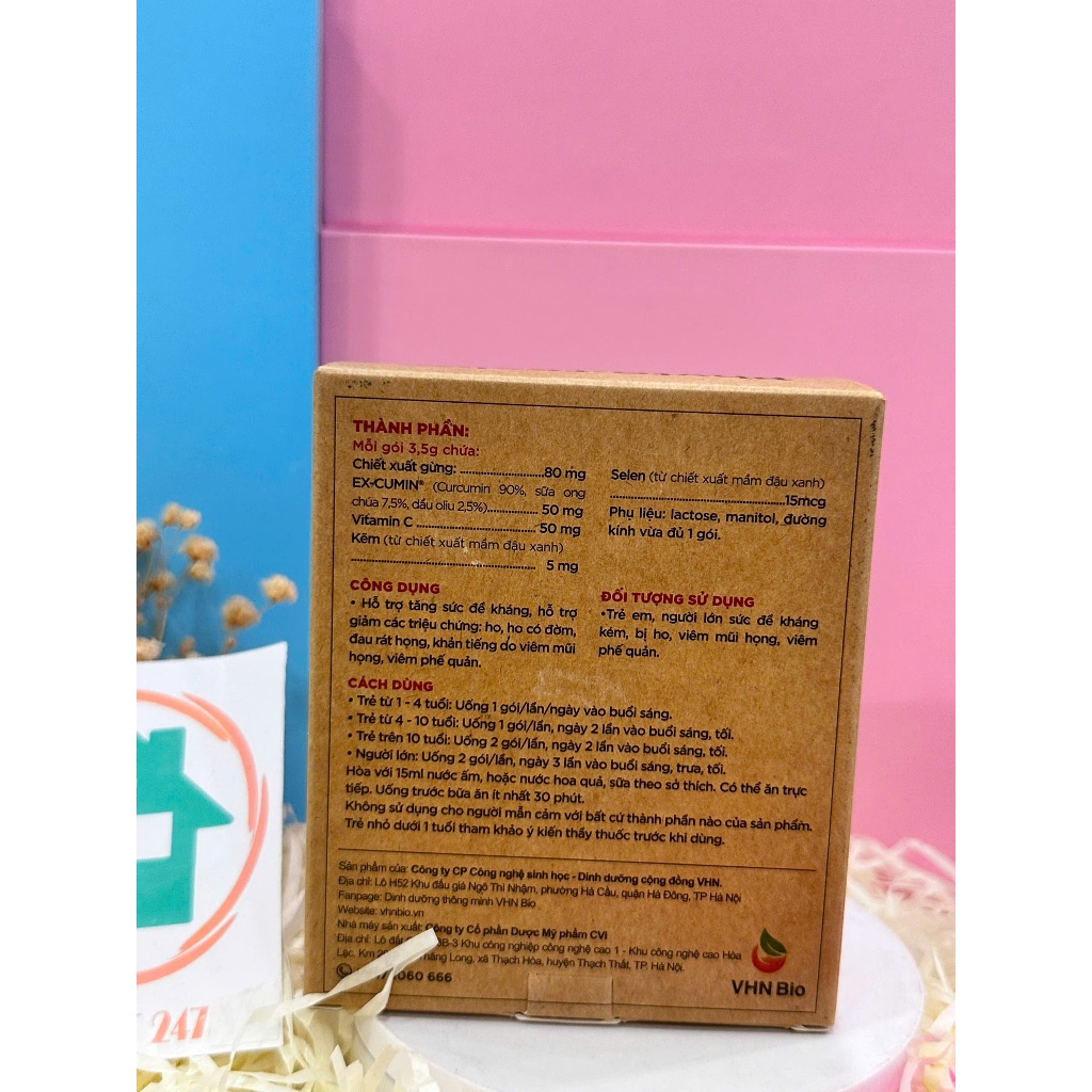 Cốm Phyto-roxim Hộp 18 gói x 3,5gam Giảm các triệu chứng ho, ho có đờm, đau họng, khản tiếng do viêm phế quản