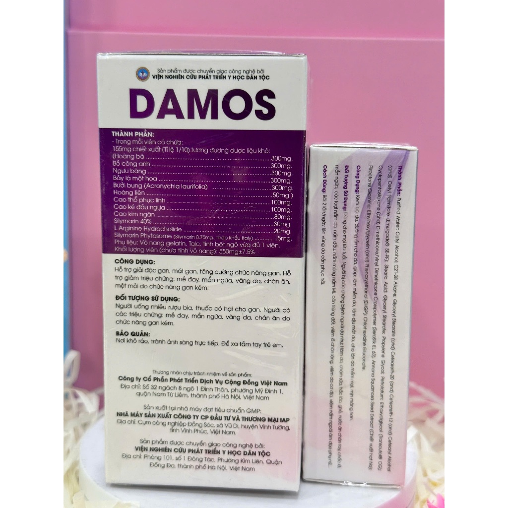 ✅ Bộ Sản phẩm DAMOS - Giải pháp cho người viêm da vảy nến tổ đỉa