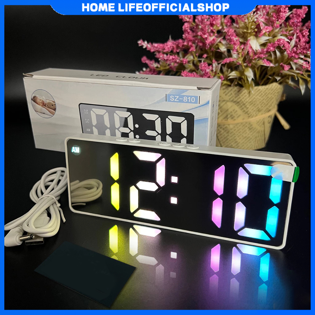 [ Free shipping ️]Đồng Hồ Led Để Bàn Thông Minh, Decor, Hiển Thị Thời Gian,Nhiệt Độ, Báo Thức, Màn Gương, Nguồn USB hoặc