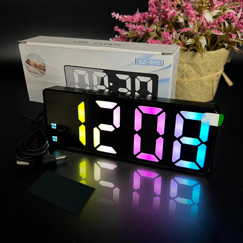 [ Free shipping ️]Đồng Hồ Led Để Bàn Thông Minh, Decor, Hiển Thị Thời Gian,Nhiệt Độ, Báo Thức, Màn Gương, Nguồn USB hoặc