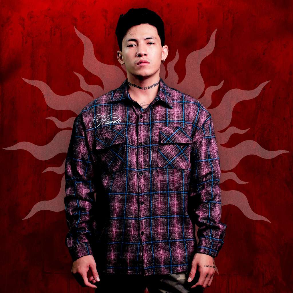 Áo sọc tím NOMAD