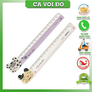 Combo 5 thước kẻ hoạt hình cute 15cm (ZH-708 + R-0124 Ruler )