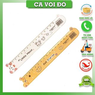Combo 5 thước kẻ hoạt hình cute 15cm (ZH-708 + R-0124 Ruler )