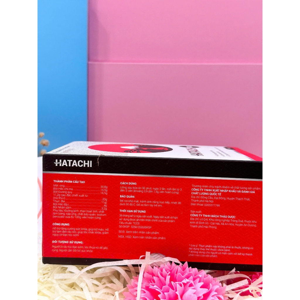 HATACHI Plus  [HÀNG CHÍNH HÃNG]  HATACHI Plus Giúp giảm nguy cơ bạc tóc sớm 100G