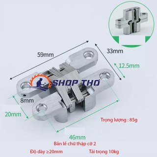 Bản lề chữ thập cỡ 4 - KT: 19*94mm (1 cái)