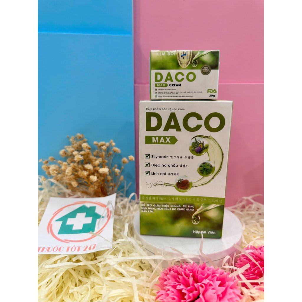Kem bôi da liễu Daco Max hỗ trợ viêm da cơ địa, nấm ngứa, vảy nến, dị ứng, giảm ngứa nhanh - 20g