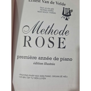 Sách - Phương Pháp Học Đàn Piano Vỡ Lòng Methode Rose ( bản đen trắng )