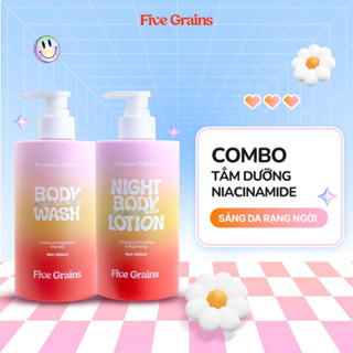 Sữa tắm và sữa dưỡng thể Five Grains - Unisex 500ml tắm sạch dưỡng ẩm làm trắng mang lại làn da đẹp xinh.