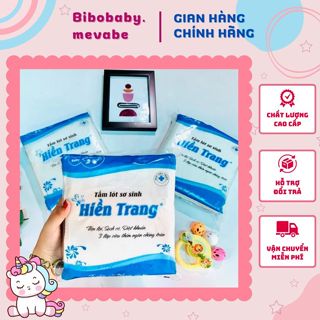  Tấm lót sơ sinh Hiền Trang Miếng lót em bé 3 lớp siêu thấm Tã giấy sơ sinh không thể thiếu 