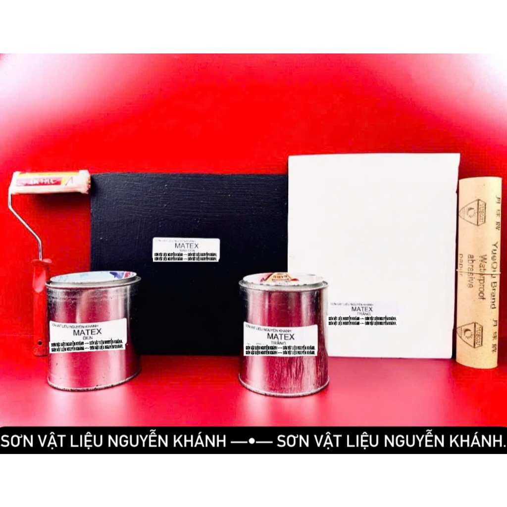 Sơn nước Matex đen, trắng (1kg) chính hãng nippon
