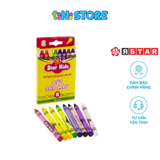 Bút Sáp Màu 8 Cây tiNiToy K-CR08
