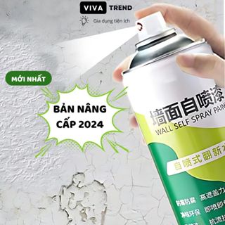 (BẢN NÂNG CẤP) Bình sơn xịt màu trắng bút màu sơn tường chai sịt sơn sạch nấm mốc vết bẩn Vivatrend - ST02