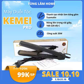 Máy Là Tóc Duỗi Tóc 4 Nấc Nhiệt, Bản Pro Size To KEMEI PRO_KM329, Bảo Hành 6 Tháng