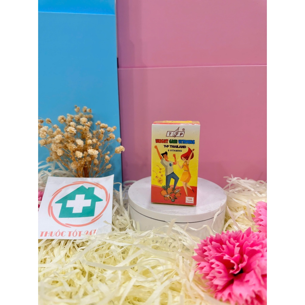 Viên uống vitamin thái lan tăng cân 100viên chính hãng.